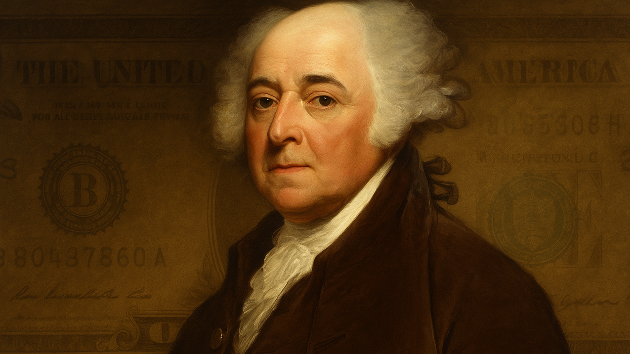 A portrait of John Adams.