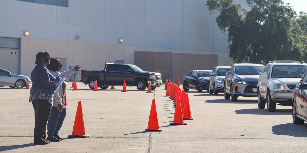 Absentee ballot dropoff in Houston