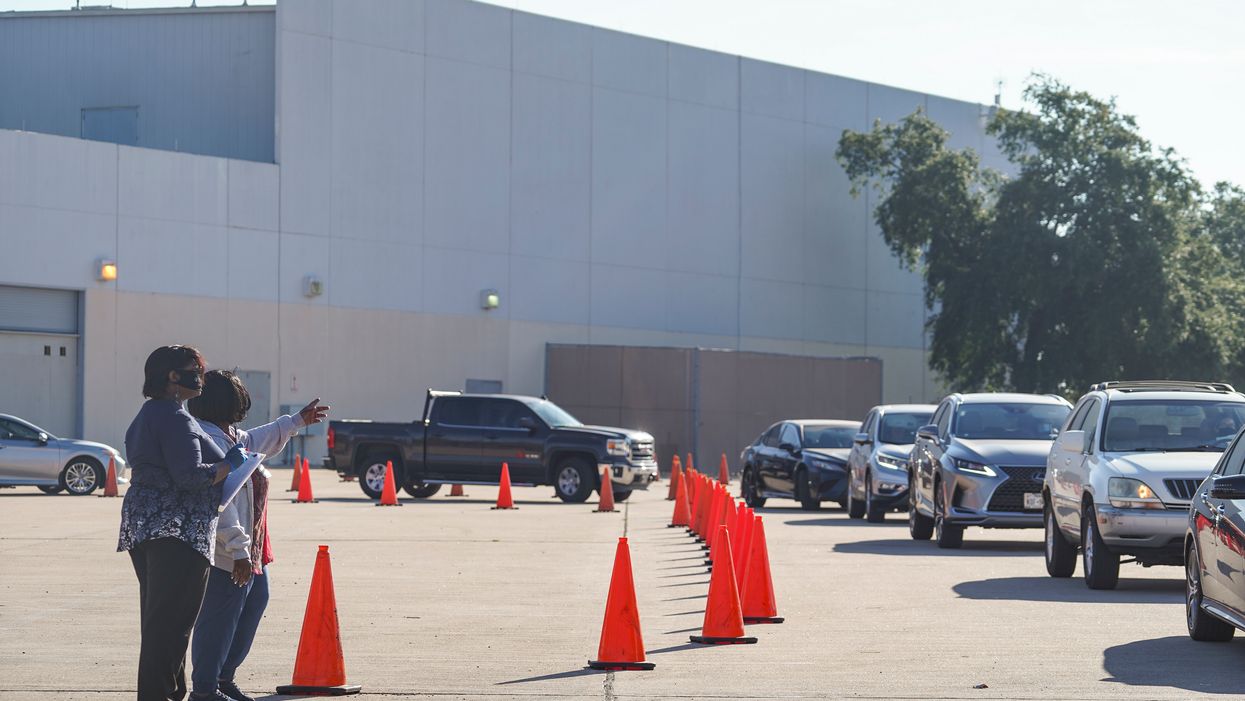 Absentee ballot dropoff in Houston