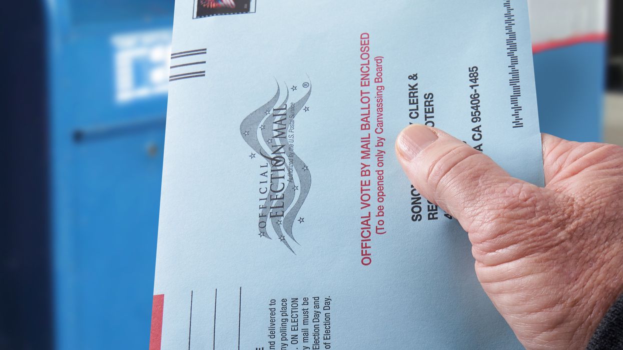 Absentee ballot envelope
