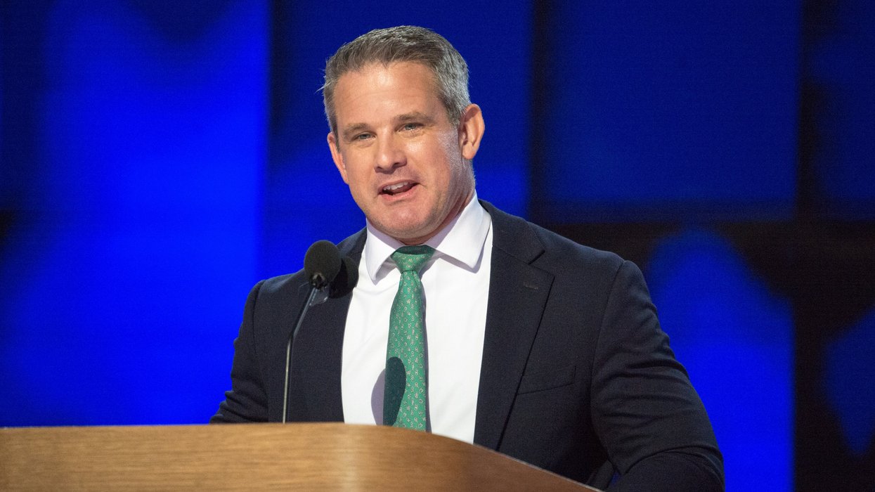 Adam Kinzinger speaking at the Democratic National Convention