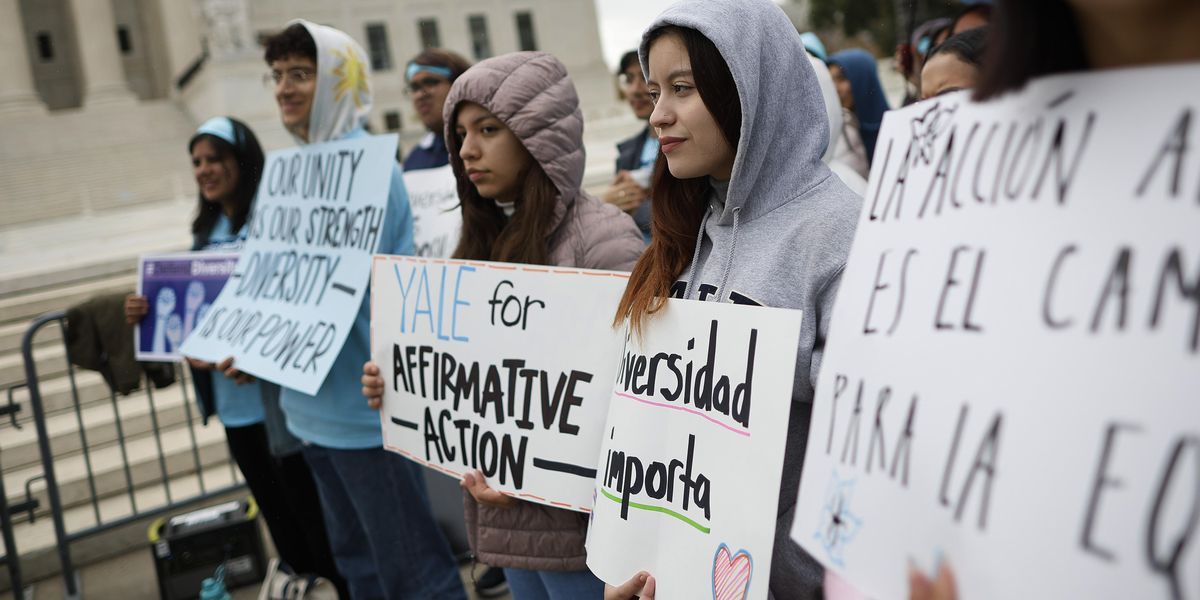 Affirmative action protest at Supreme Court