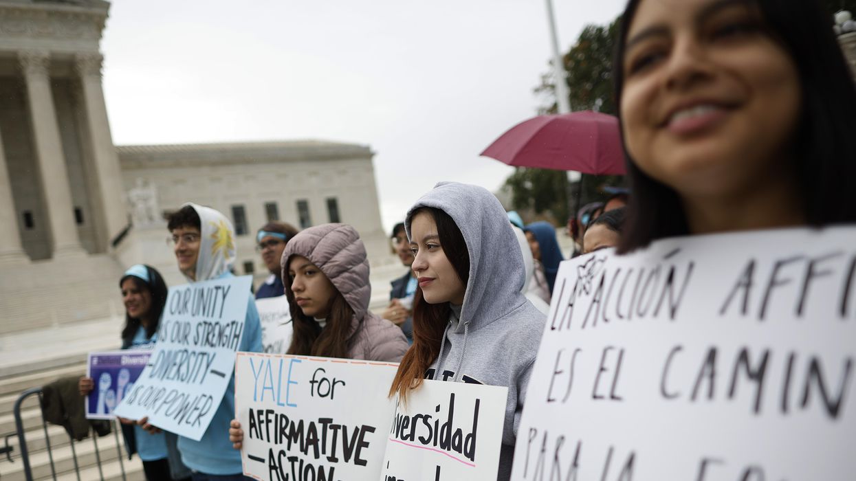 Affirmative action protest at Supreme Court