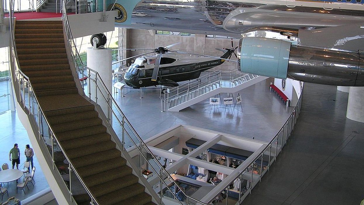 Air Force One at the Reagan Library