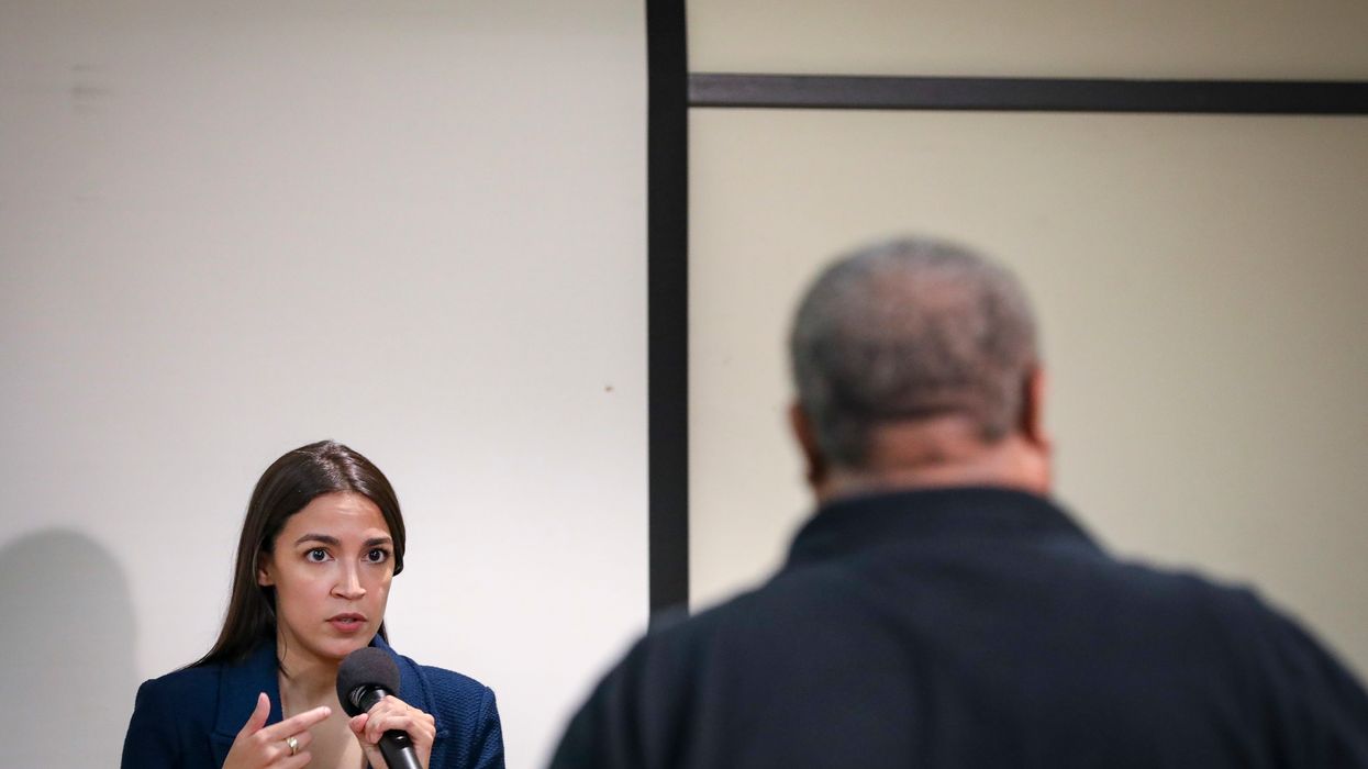 Alexandria Ocasio-Cortez town hall with constituents