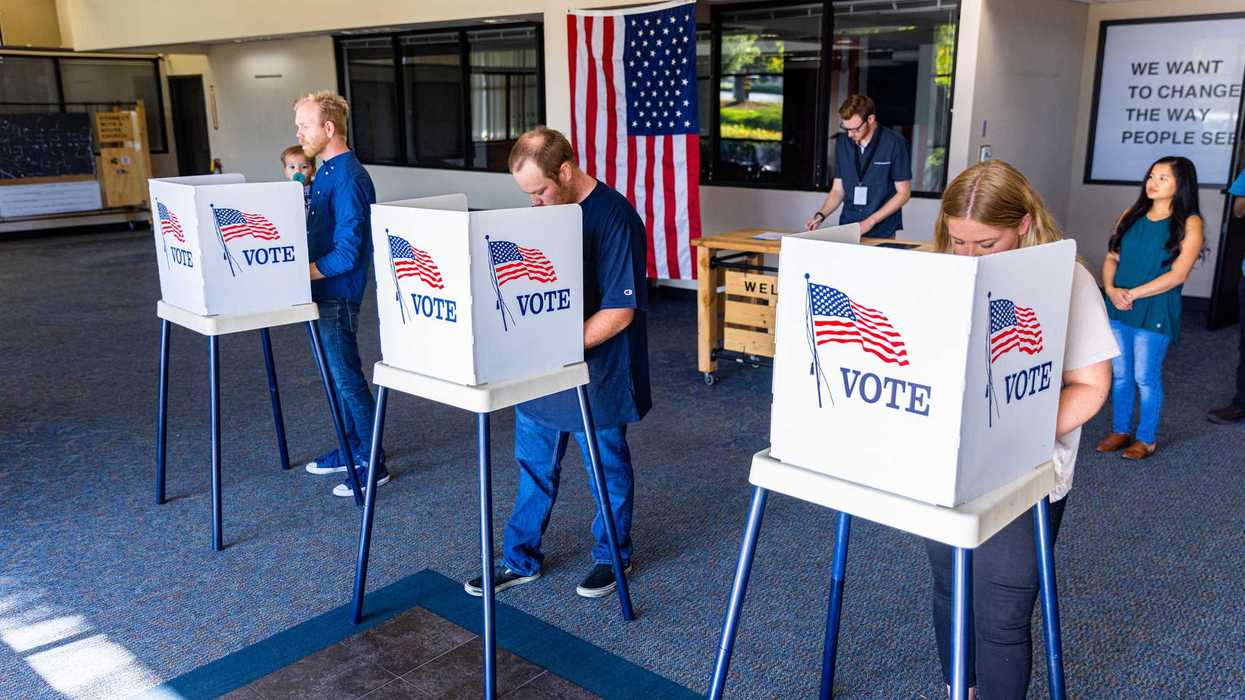 Americans Voting in an Election