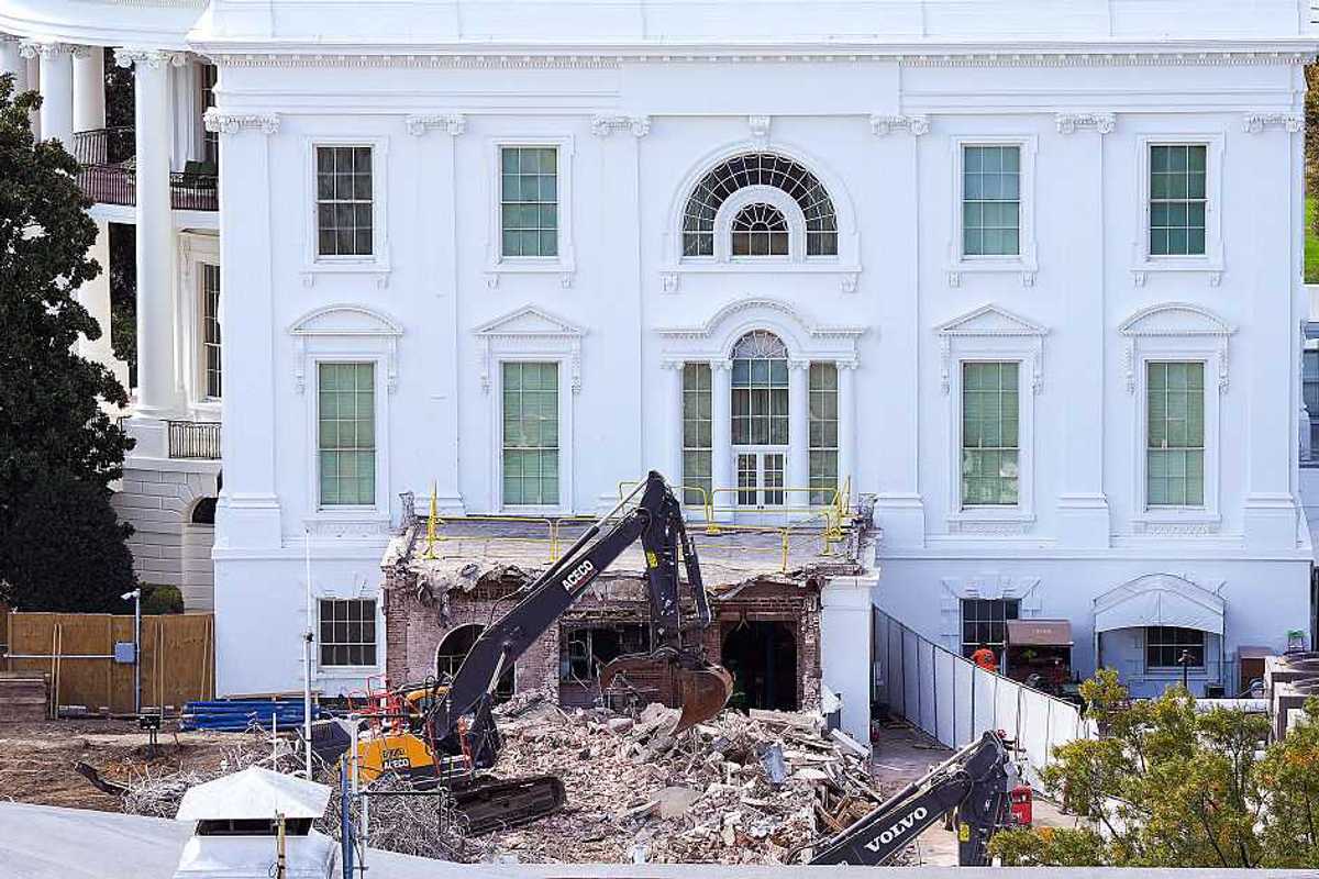 East Wing's Demolition Highlights U.S. Construction Waste Problem