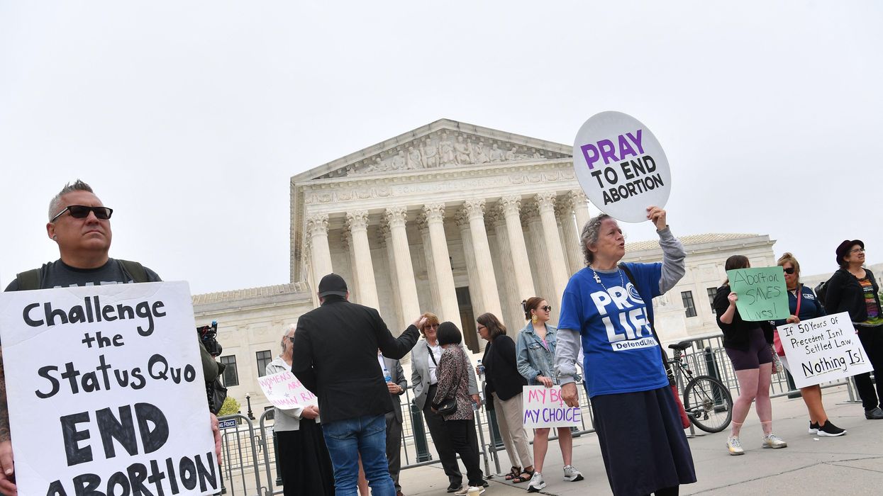 Anti-abortion protest at the Supreme Court