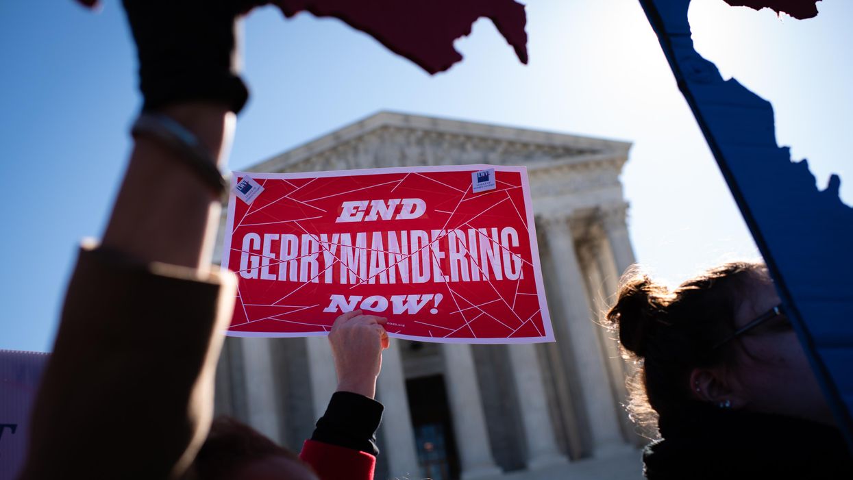 Anti-gerrymandering rally at Supreme Court