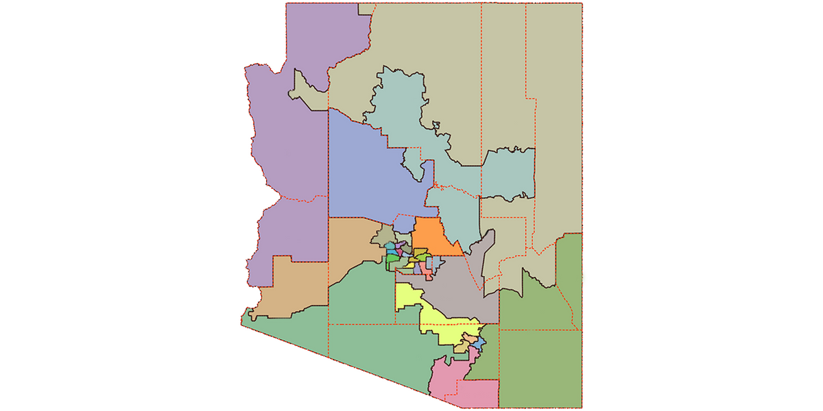 Arizona legislative district map