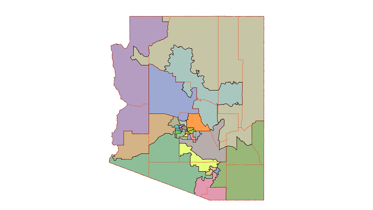 Arizona legislative district map