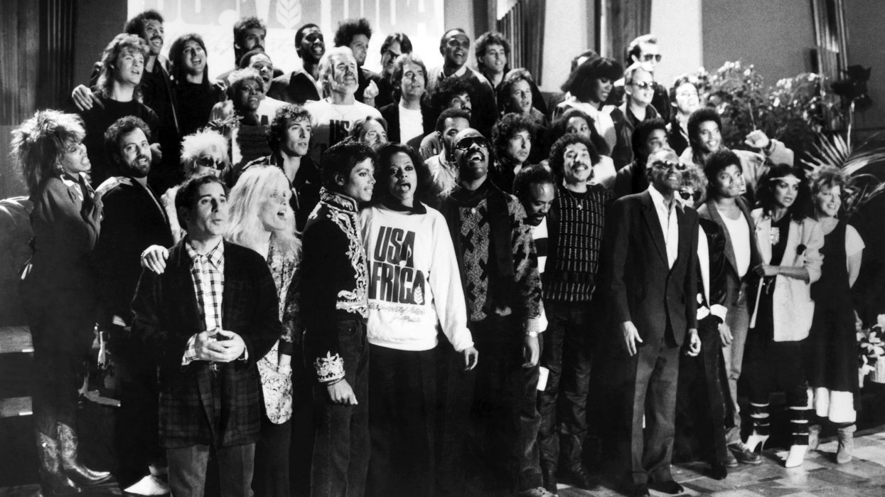 Artists recording "We Are the World"