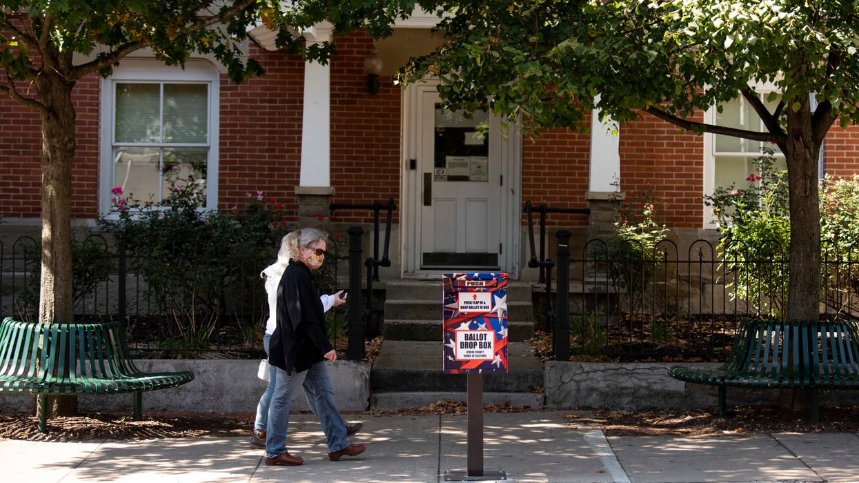 Ballot drop box in Athens County, Ohio.