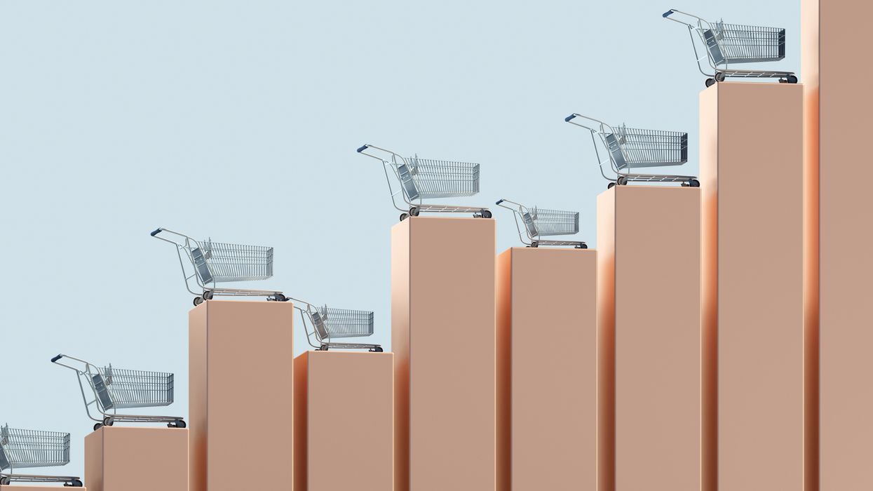 Bar graph of shopping carts