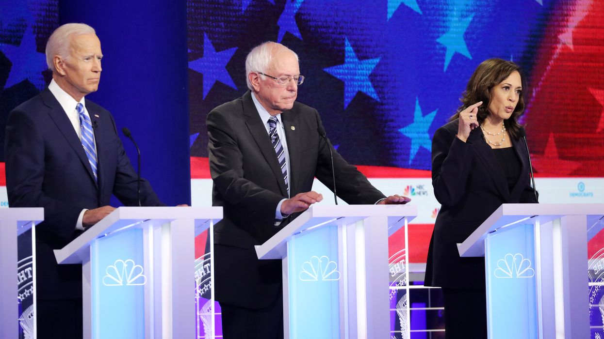 Biden, Sanders, Harris