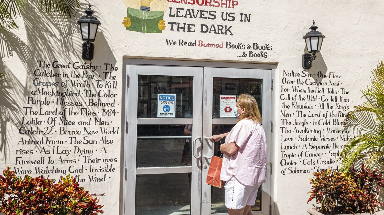 Book store listing banned books