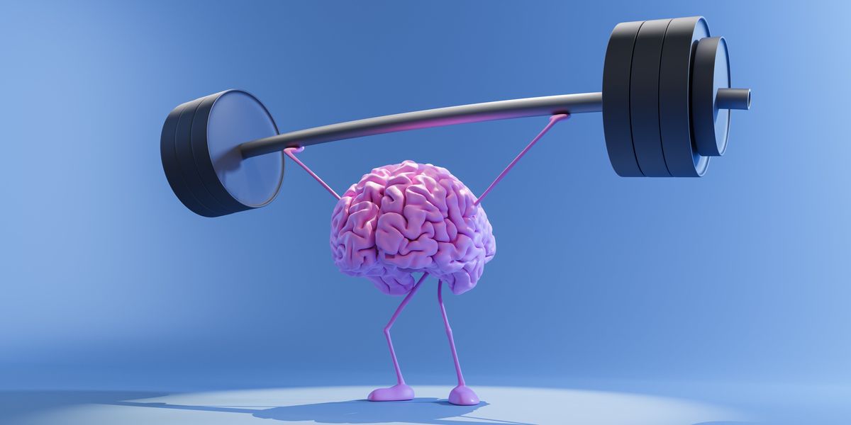 Brain lifting weights