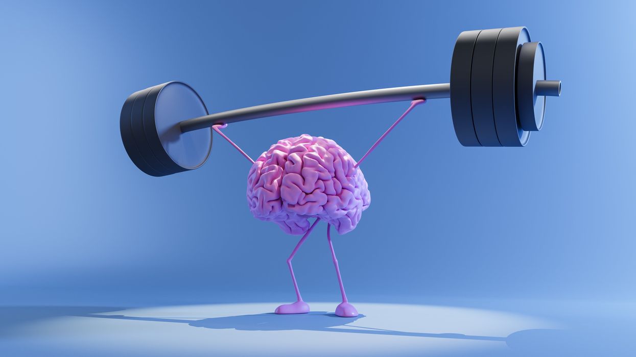 Brain lifting weights