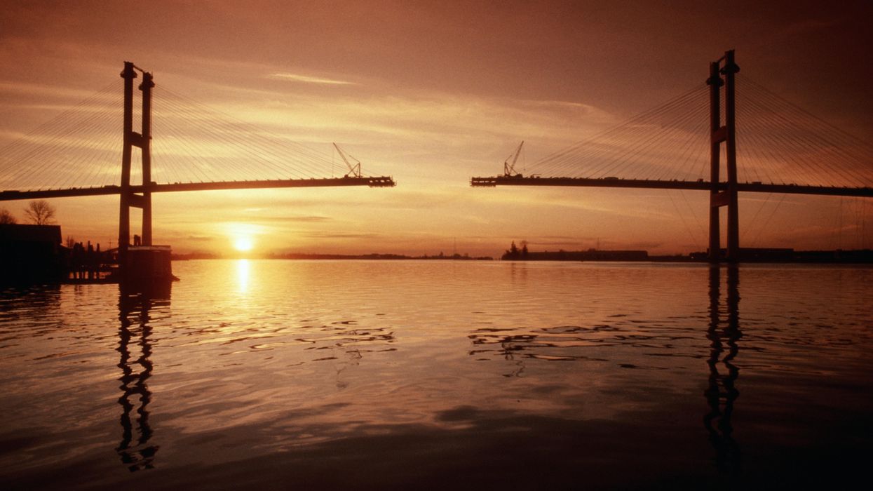 Bridge under construction