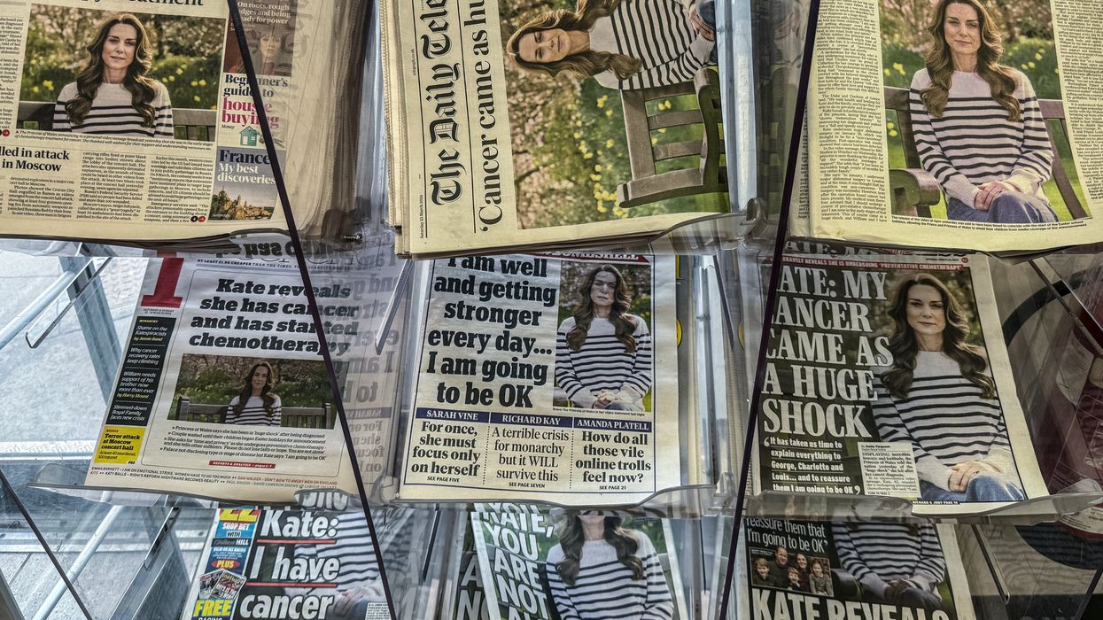 British newspapers featuring stories of Kate Middleton