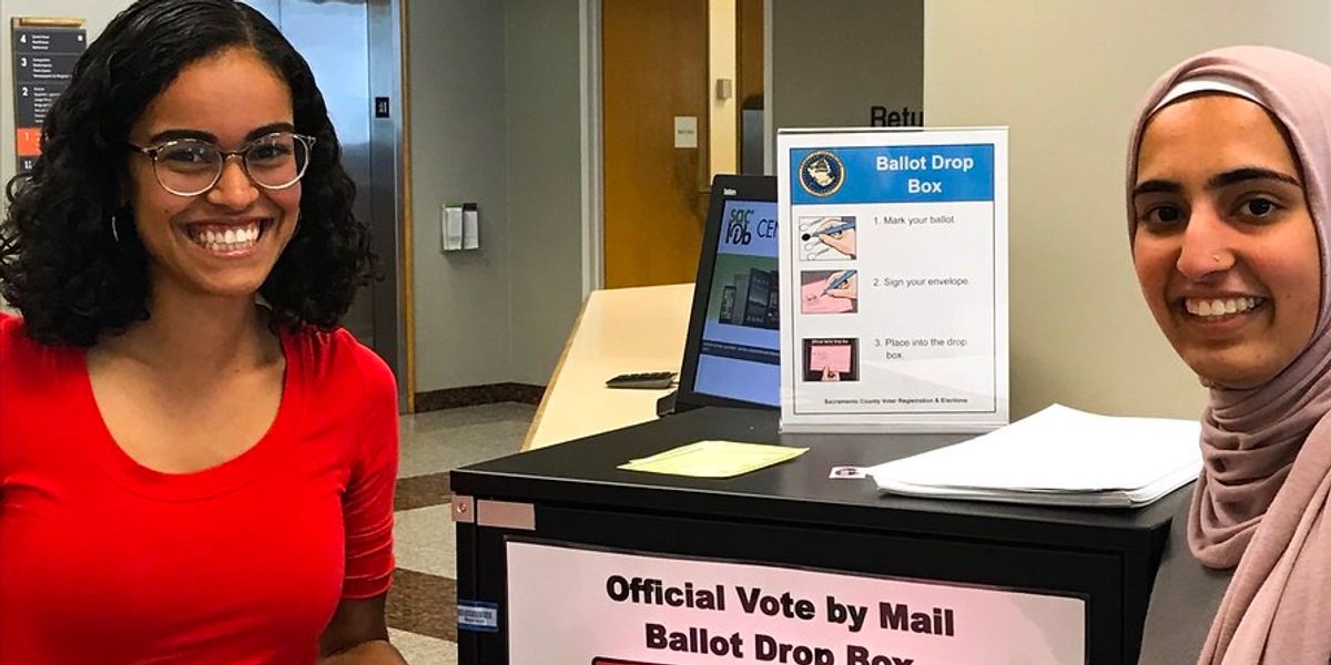 California ballot drop box