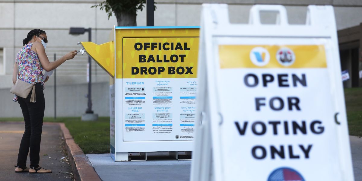 California ballot drop box