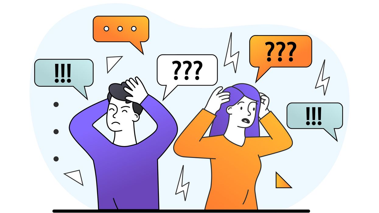 Cartoon of people trying to shut out noise