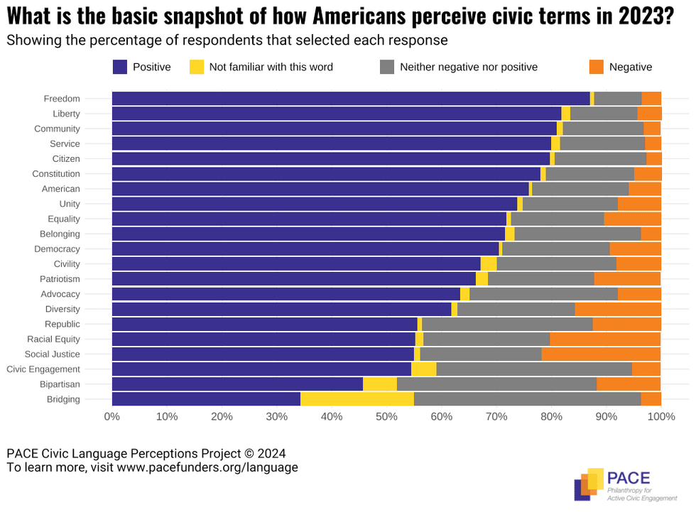 chart on americans perception of civic terms
