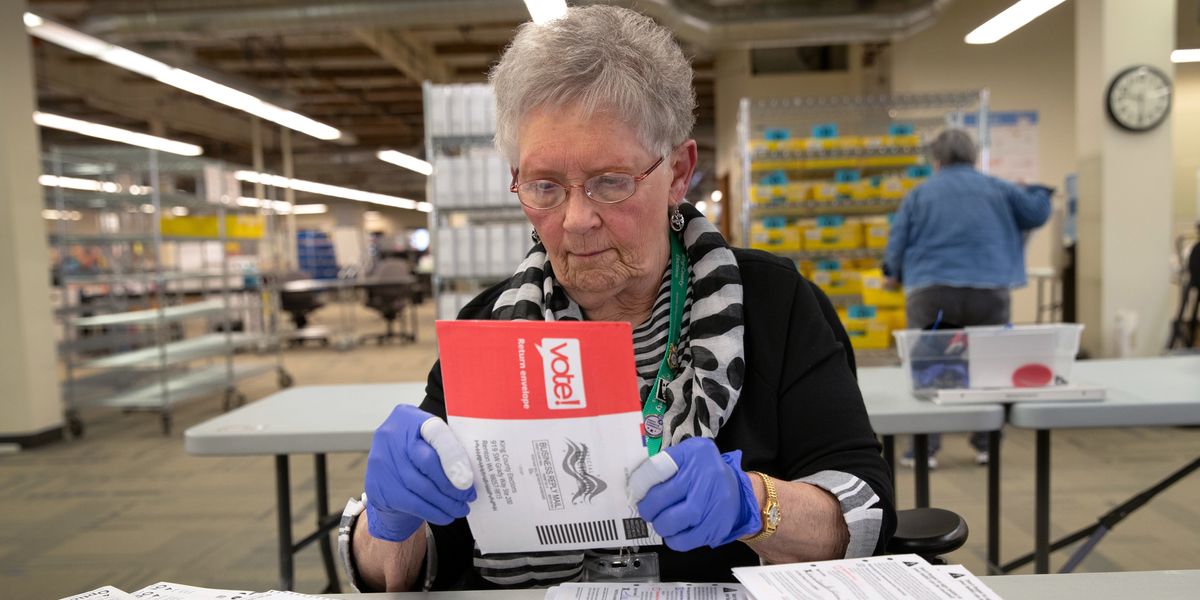 Checked mailed-in ballots in Washington