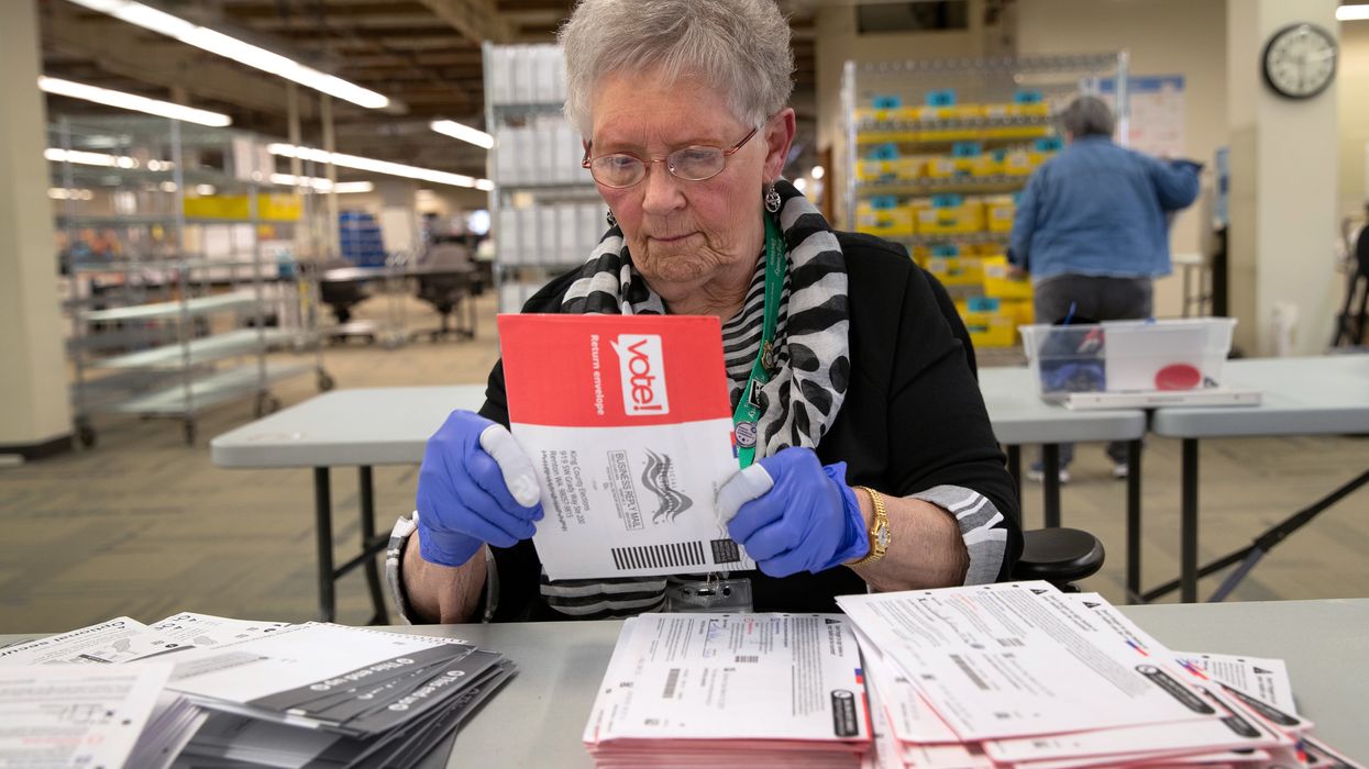 Checked mailed-in ballots in Washington
