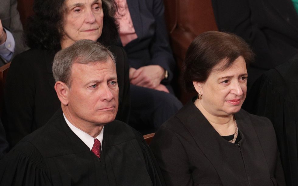 Chief Justice John Roberts and Elena Kagan