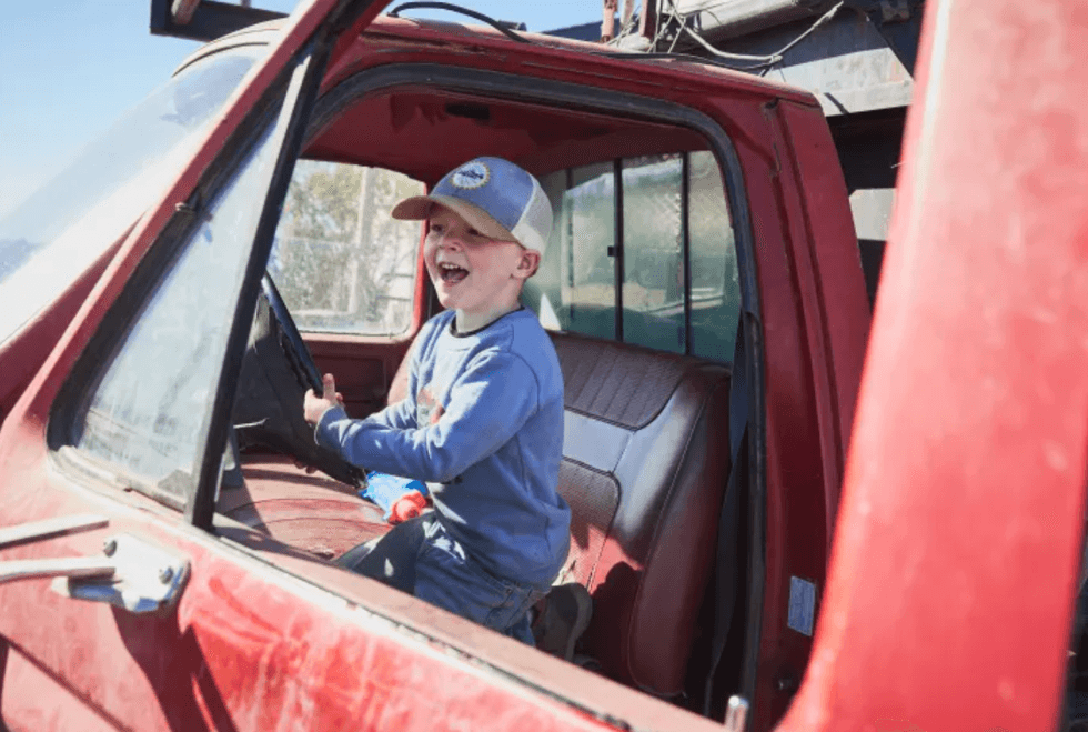 Chris Casad and Cate Havstad-Casad\u2019s oldest son, Hesston, 4.