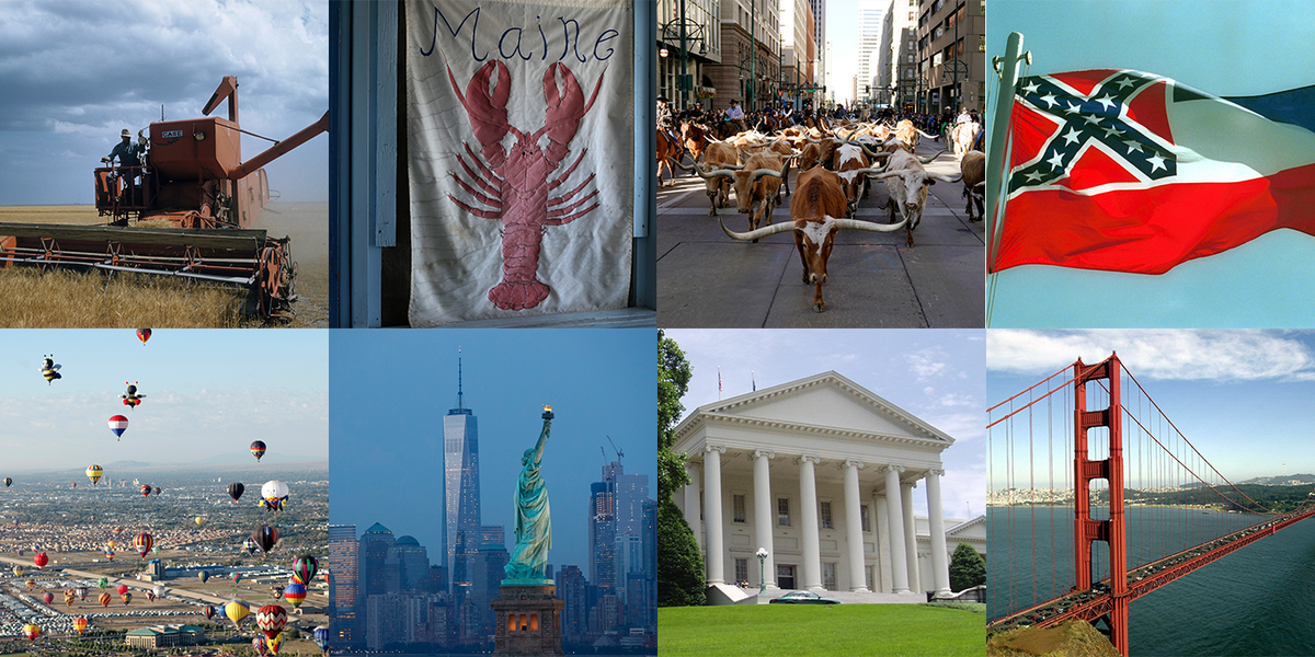 Cities around United States