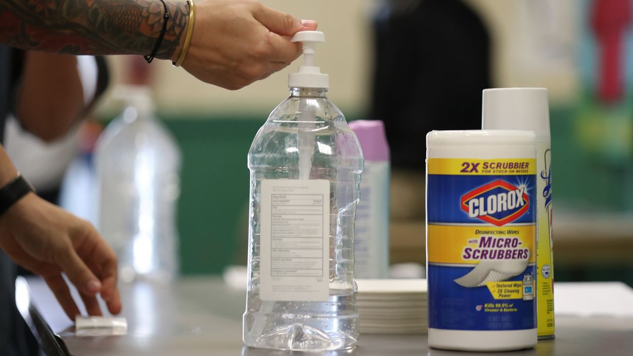 Cleaning supplies for elections