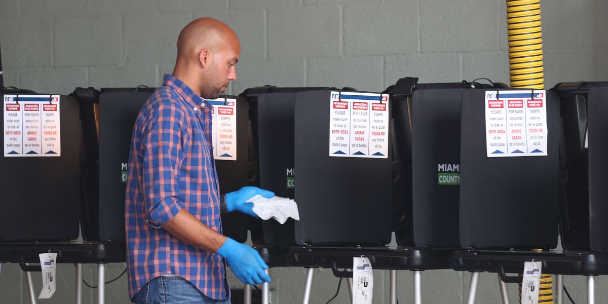 cleaning voting equipment for the coronavirus