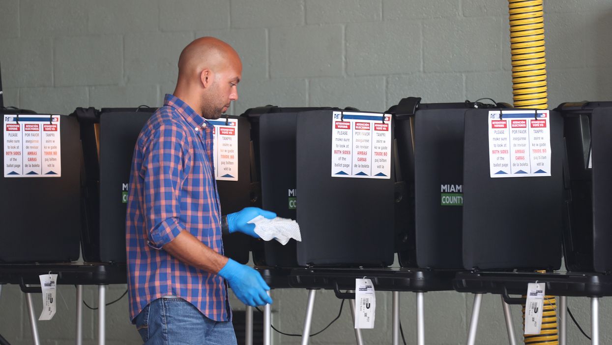 cleaning voting equipment for the coronavirus