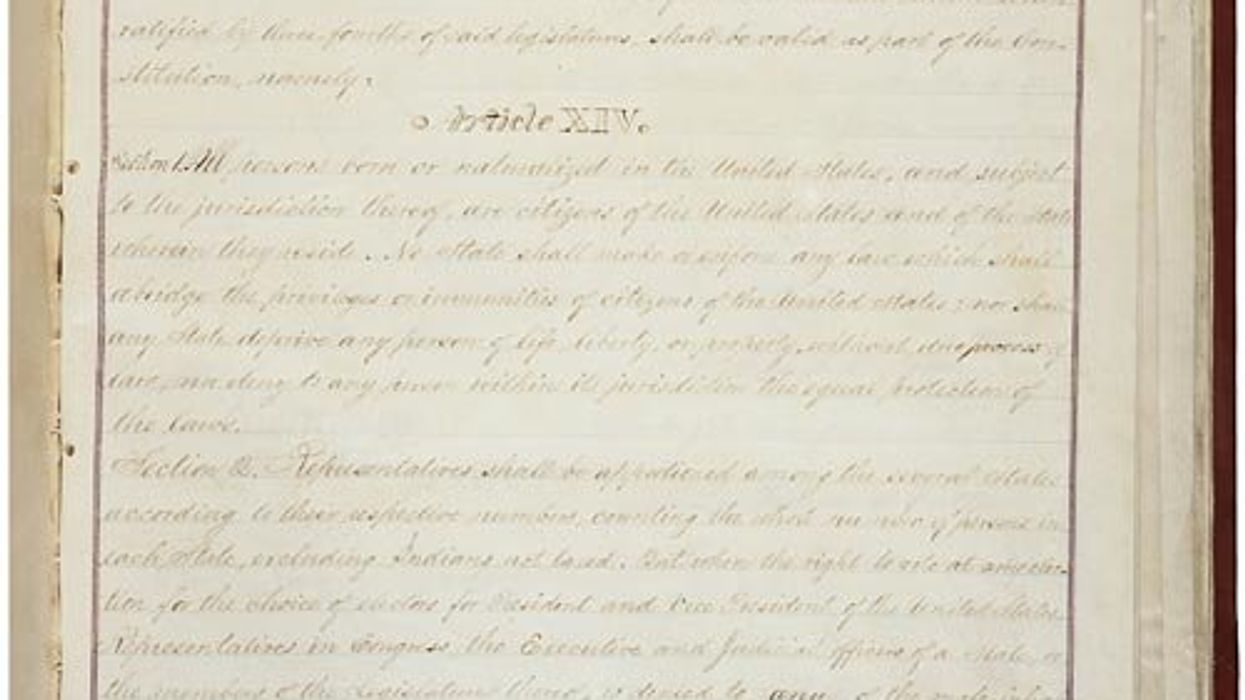 Close up of congressional document