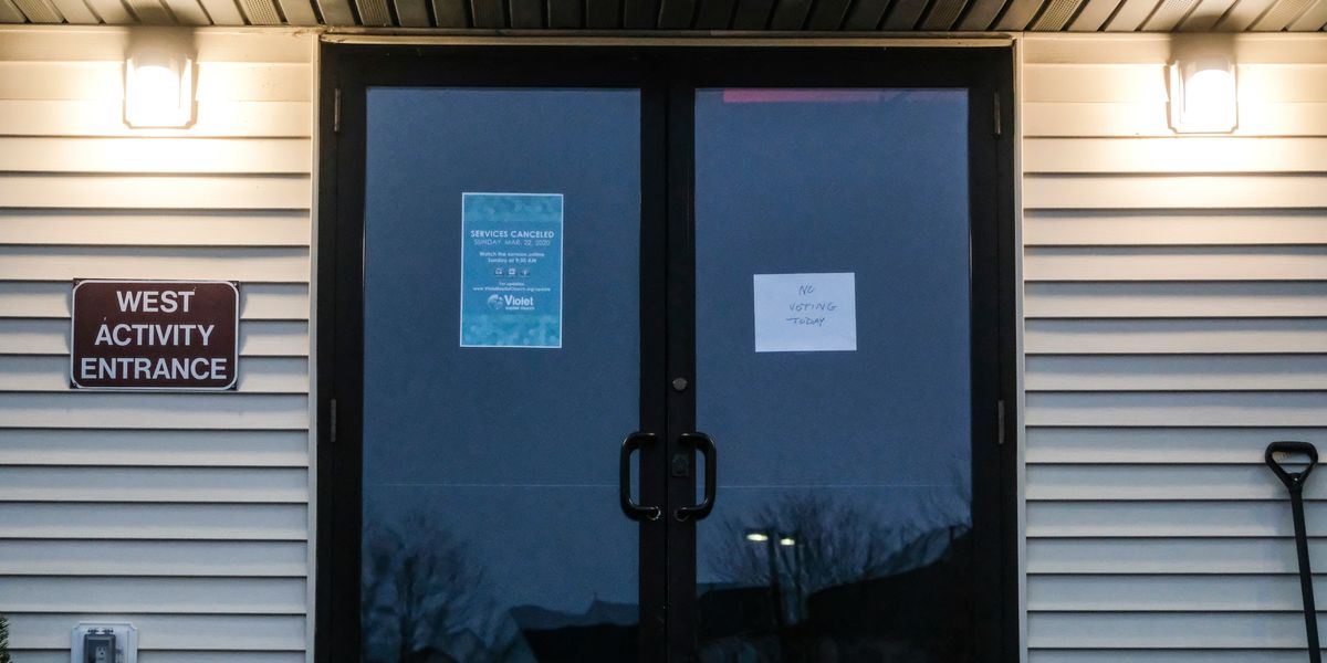 Closed polling location in Ohio