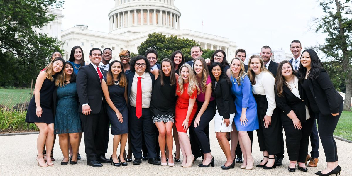 College interns on Capitol Hill