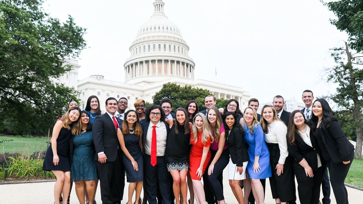 College interns on Capitol Hill