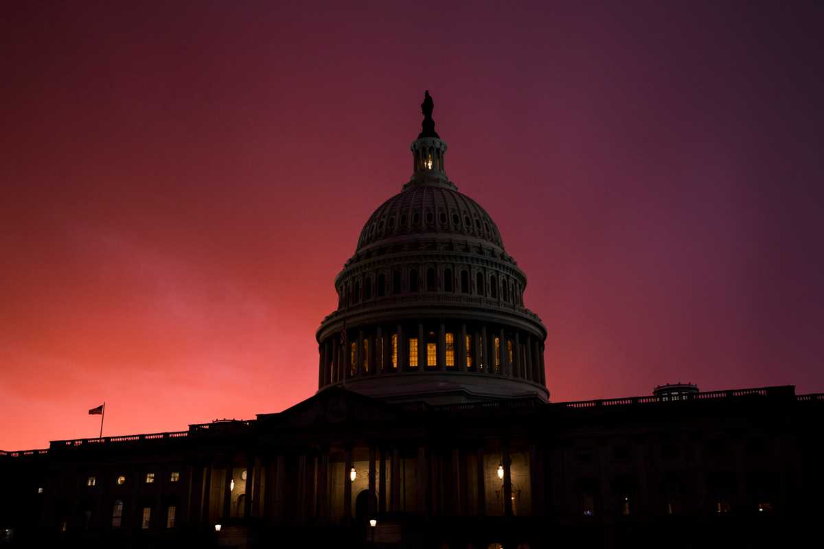 Congress at sunset
