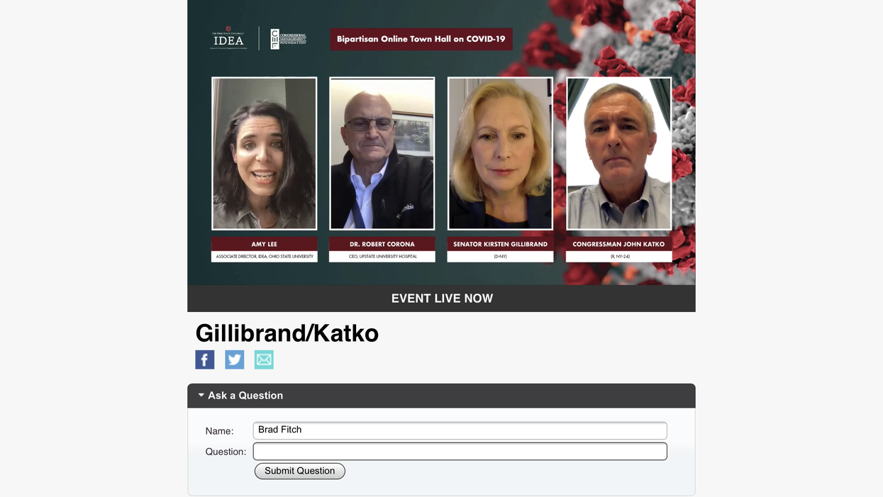 Congressional town ahll with Sen. Krisen Gillibrand and Rep. John Katko