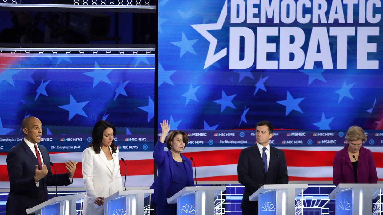 Cory Booker, Tulsi Gabbard, Amy Klobuchar, Pete Buttigieg, Elizabeth Warren