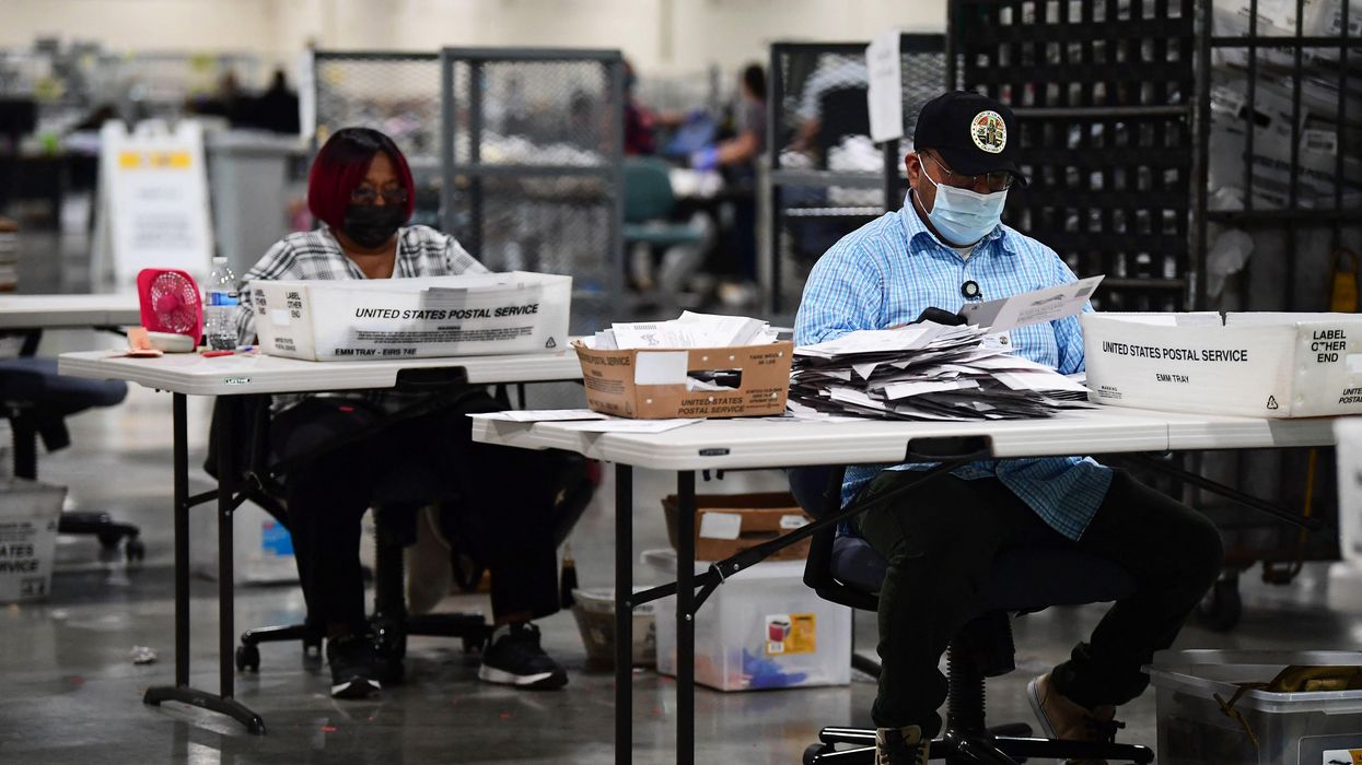 counting ballots for California recall