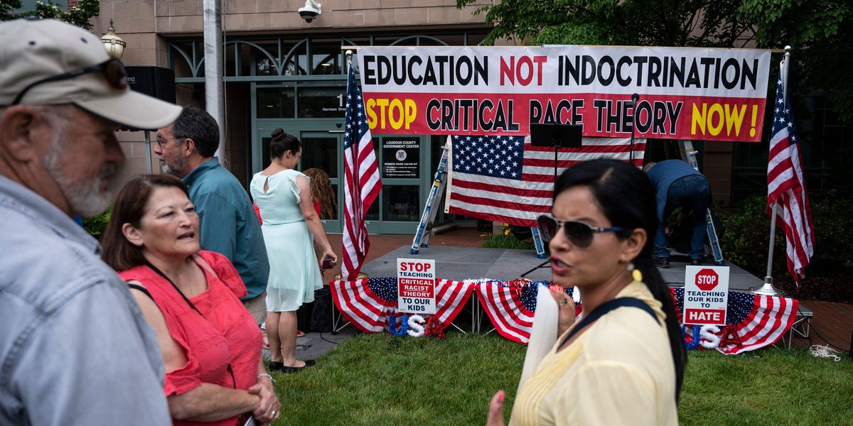 Critical race theory protest