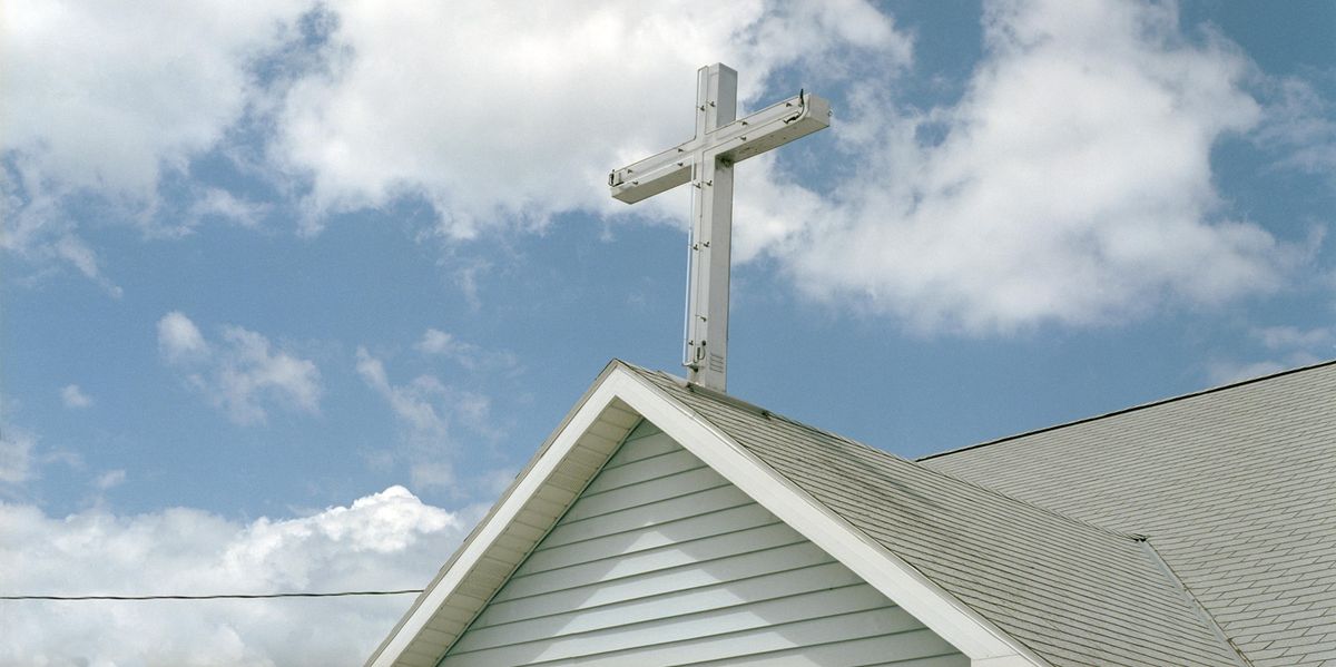 Cross on a church