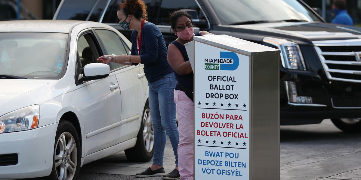 curbside voting in Miami, Florida