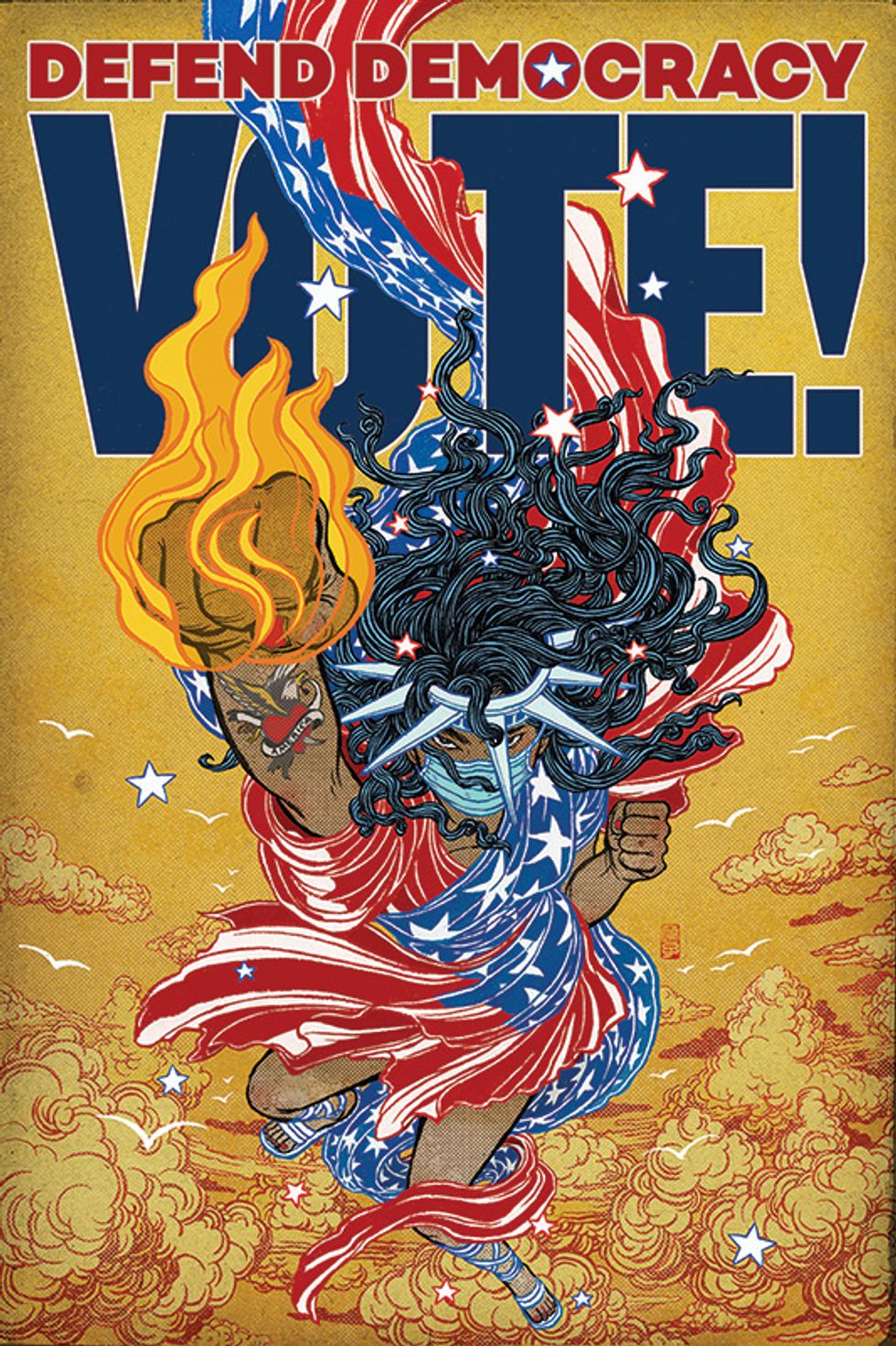 Defend Democracy illustration
