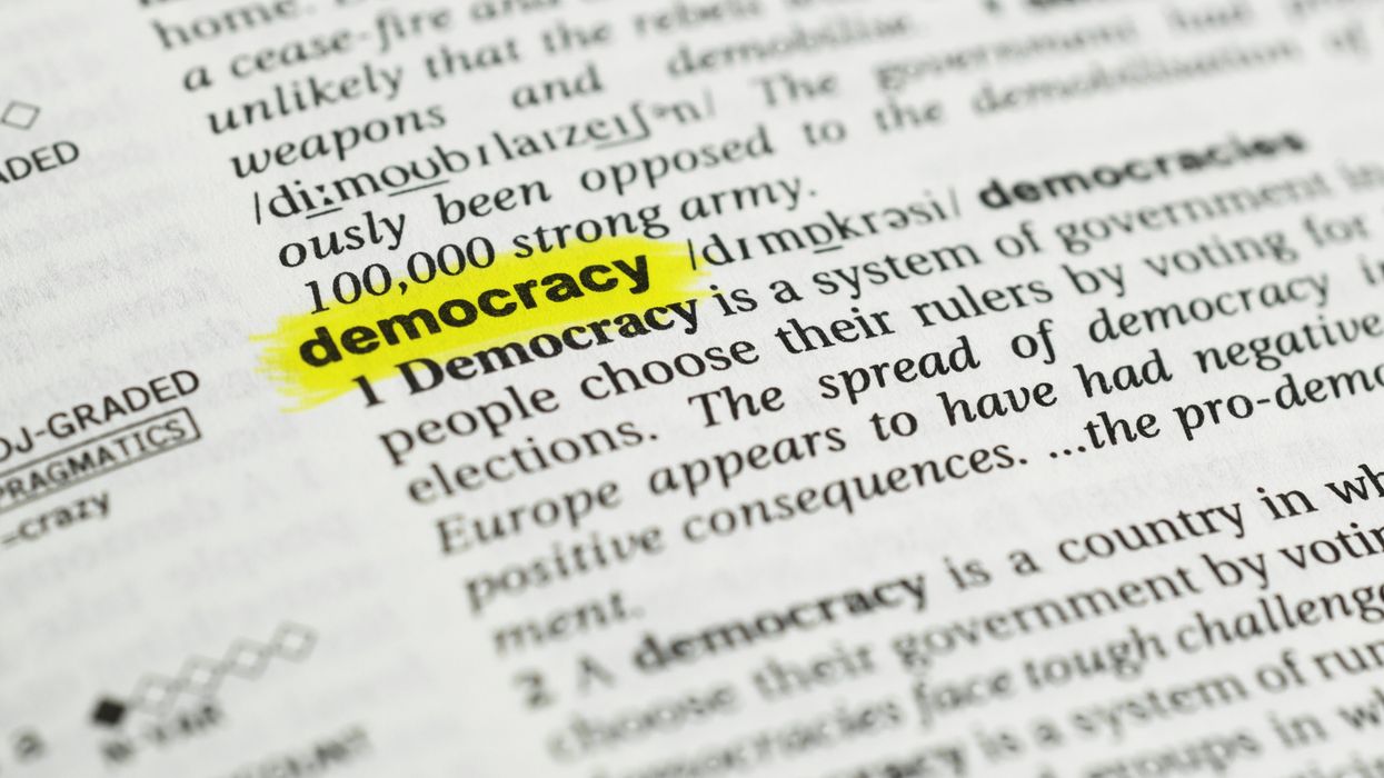 Dictionary entry for "democracy"