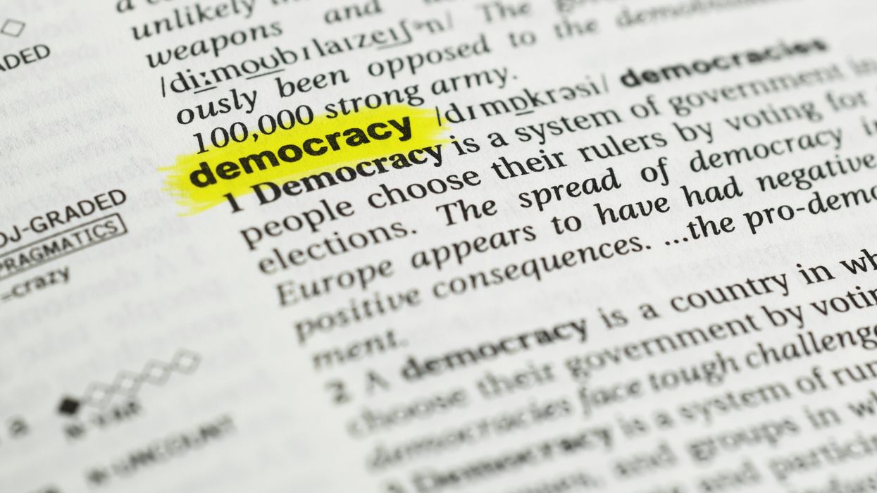 Dictionary entry for "democracy"